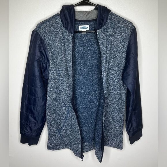 Old Navy Boys Lightweight Hooded Jacket With Quilted Sleeves Size XXL(18) - Picture 4 of 13